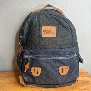 Superdry Japan Outdoor Quilted Denim‎ Backpack Rugged Streetwear